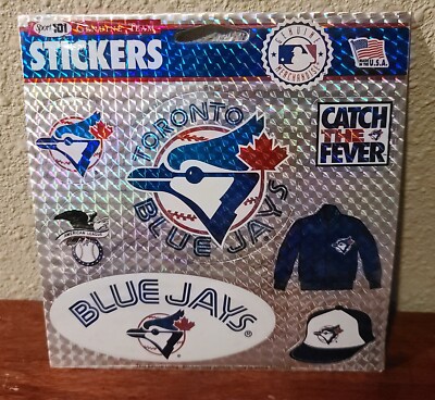 NOS Vintage Sport 101 Toronto Blue Jays Baseball Sticker Sheet