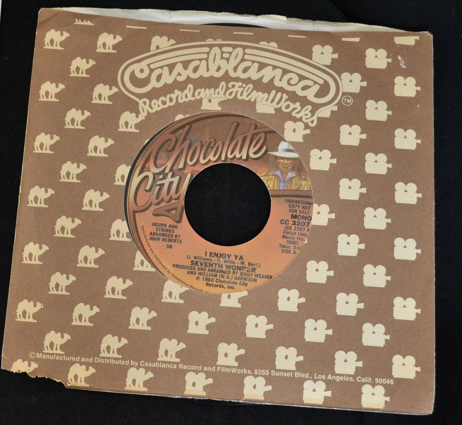 Seventh Wonder Chocolate City 3207 I Enjoy Ya Mono/Stereo DJ