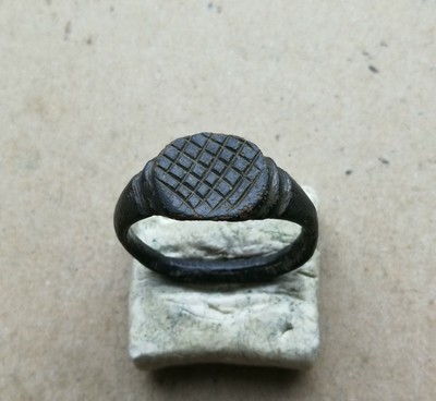 Blacksmith Made Runic Viking Primitive Torc of Married Metal Bronze Torc