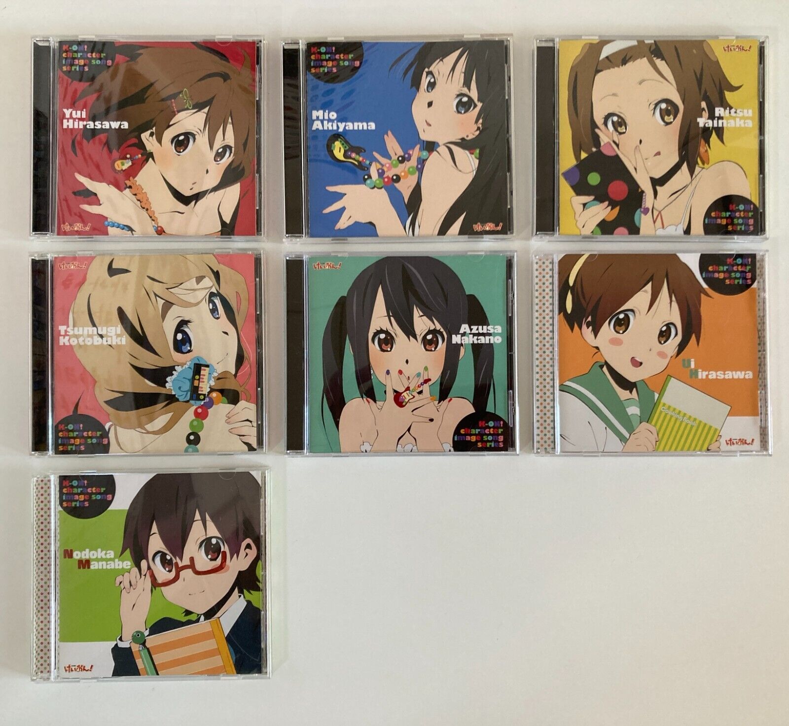 K-ON! Character Image Songs CD 1st Part 7CDs Set selectable K-ON! Character Image Songs CD 1st Part 7CDs Set selectable