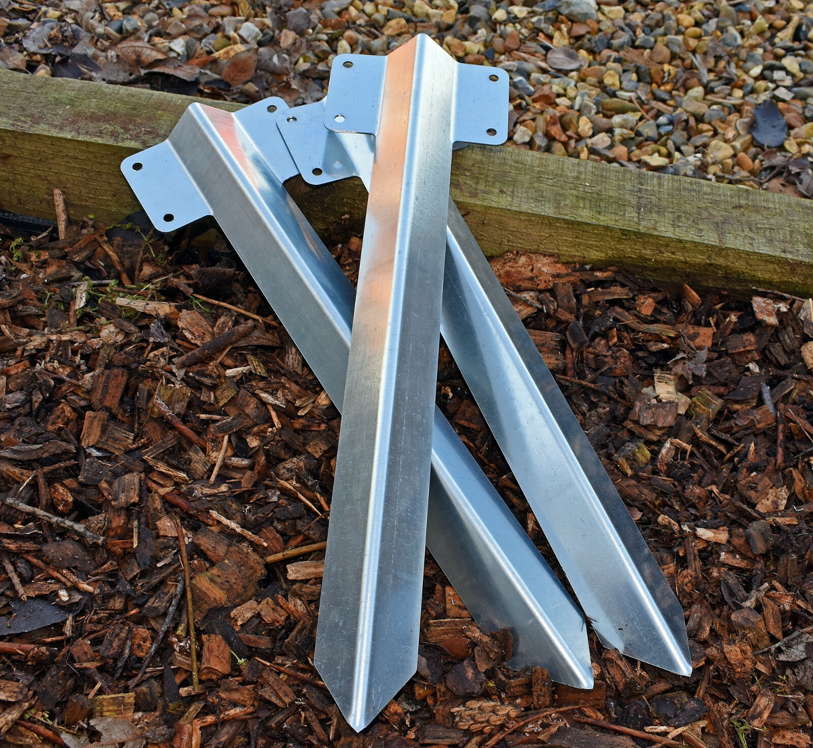 Timber Railway Sleeper Driveway Path Straight Edge Edging Bracket Heavy