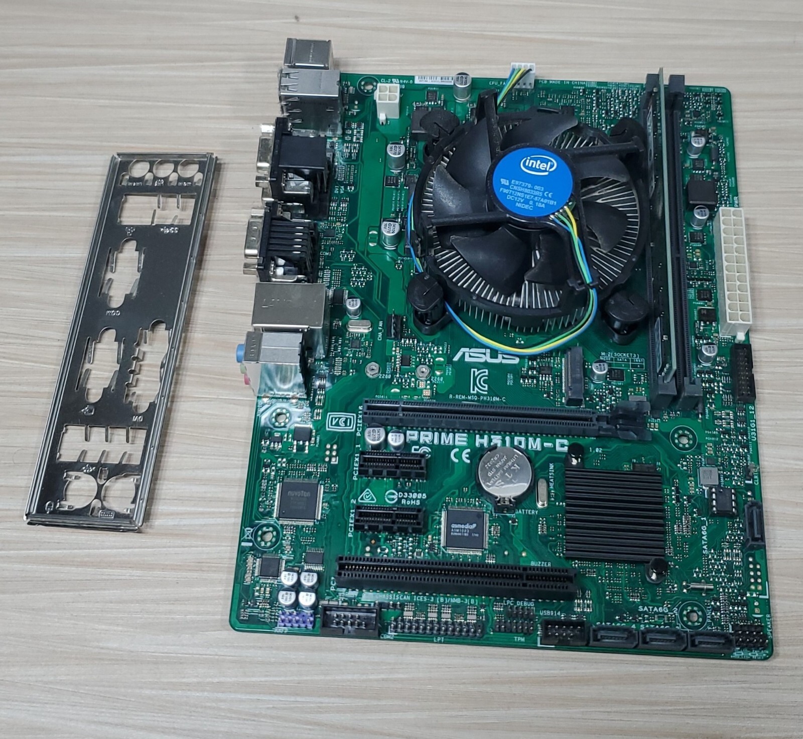 Asus Prime H310M-C MicroATX Motherboard Intel I/O Shield i5
