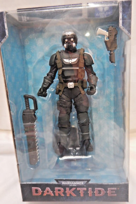 Warhammer 40K Darktide Veteran Guardsman Action Figure | Officially Licensed New