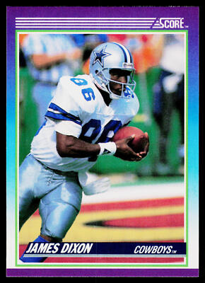 James Dixon, 1990 Score, #119, Dallas Cowboys, RC