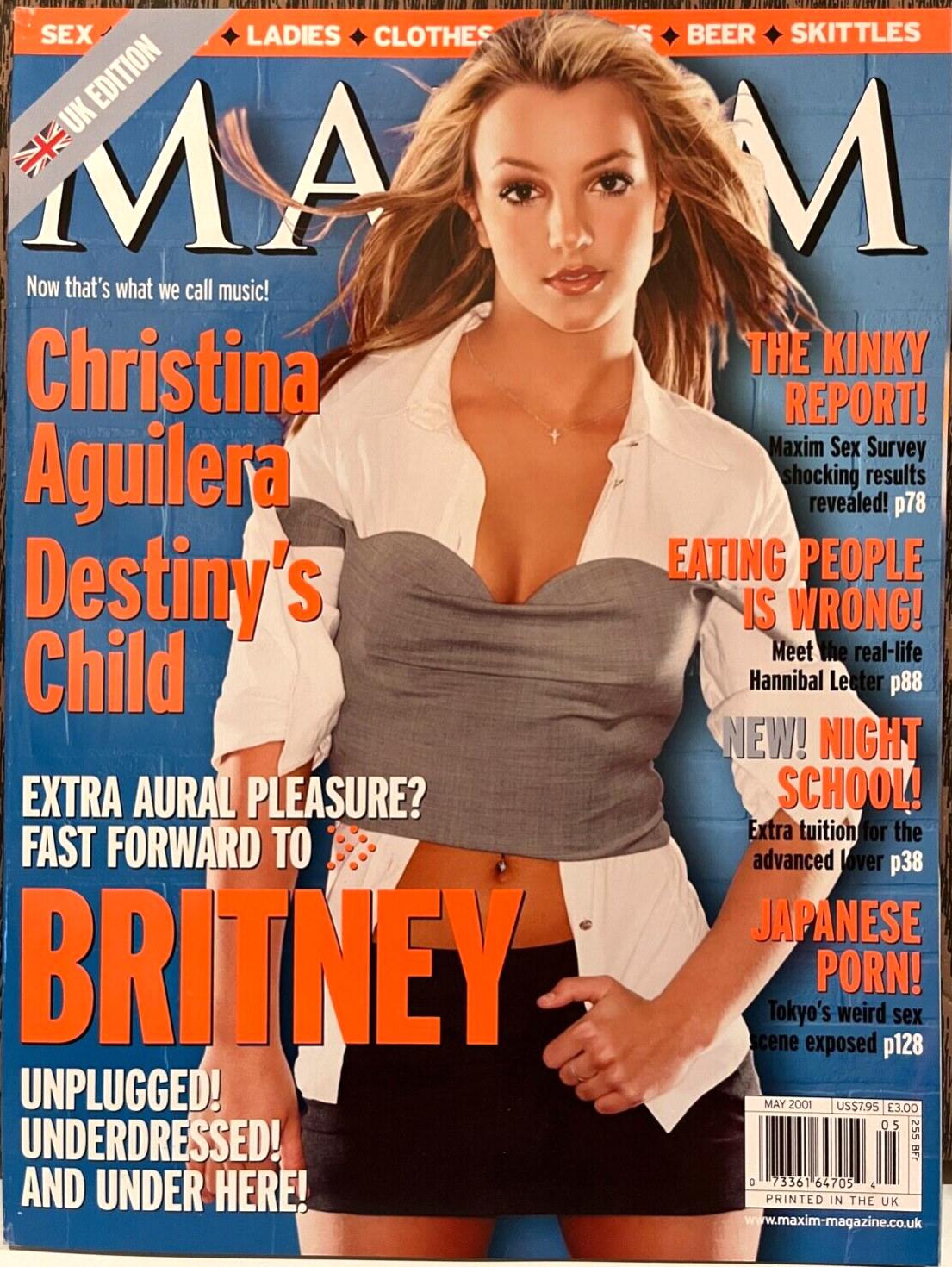 BRITNEY SPEARS - MAXIM Magazine #73 (UK) May 2001 - BRAND