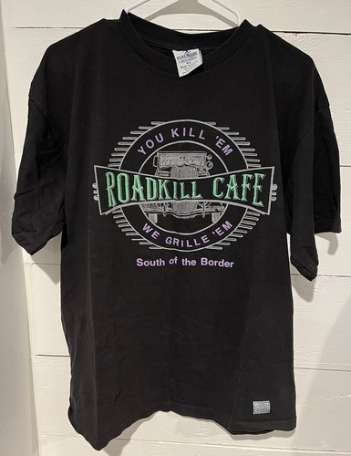 9WD447 90's ROAD KILL CAFE 企業 T 9WD447 90's ROAD KILL CAFE 企業 T - メルカリ