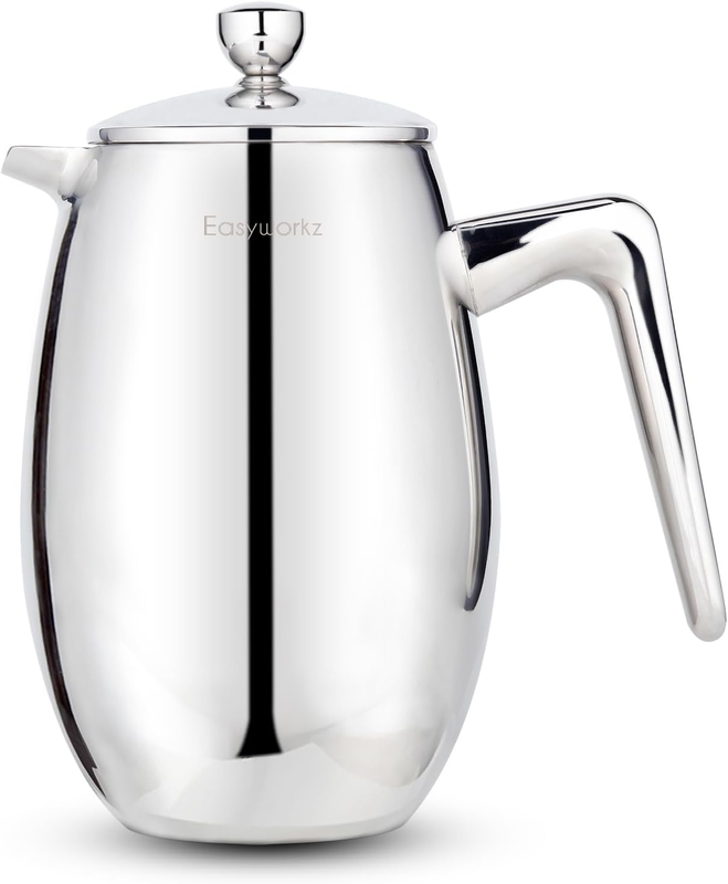 23 Oz Double Wall Insulated Thermal Coffee Maker,304 Stainle
