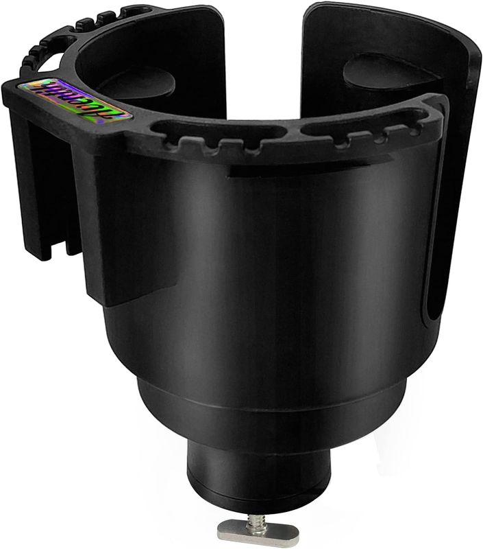 Cup Holder Track Mount With Non-slip Design And Lure Storage, Set Of 2