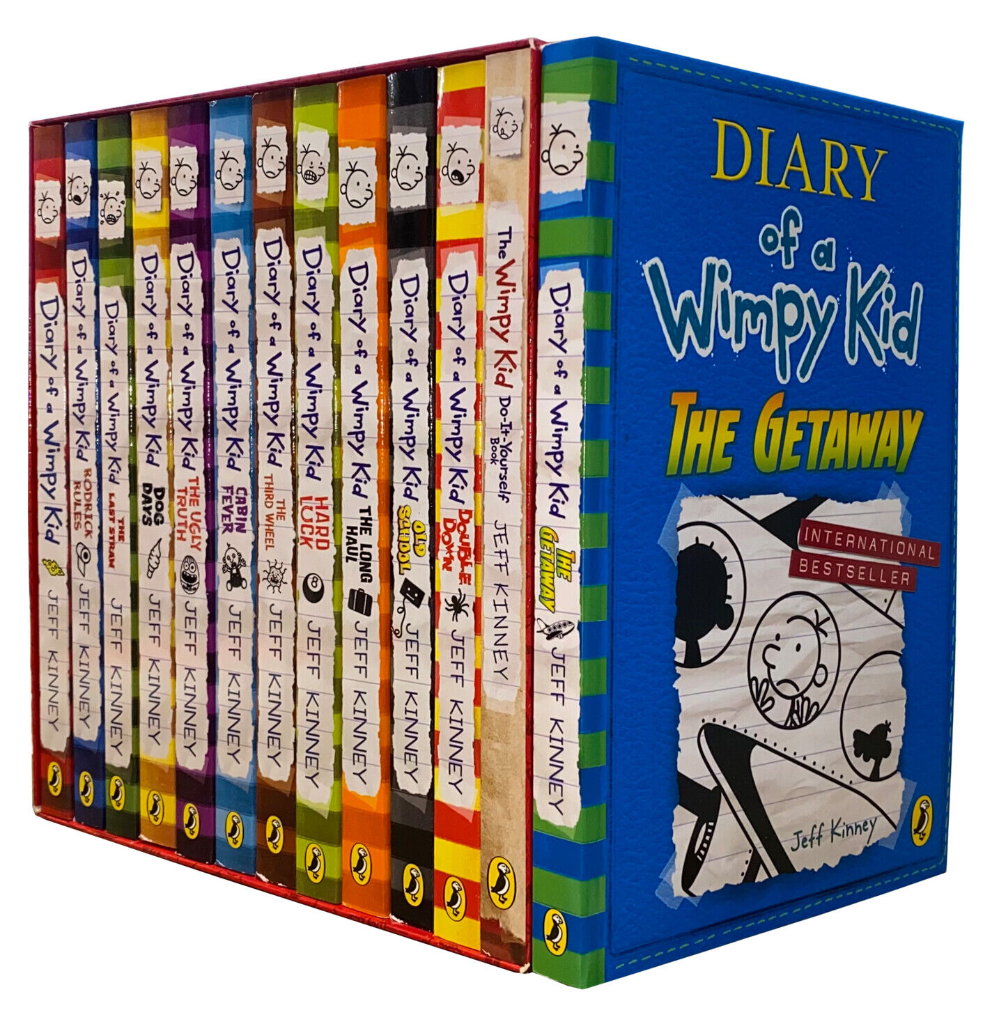 Diary of a Wimpy Kid Collection 13 Books Set by Jeff Kinney The Getaway