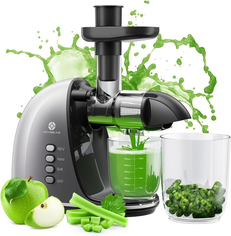 Cold Press Juicer Machine: Easy to Clean Slow Masticating Juicer Extractor for V