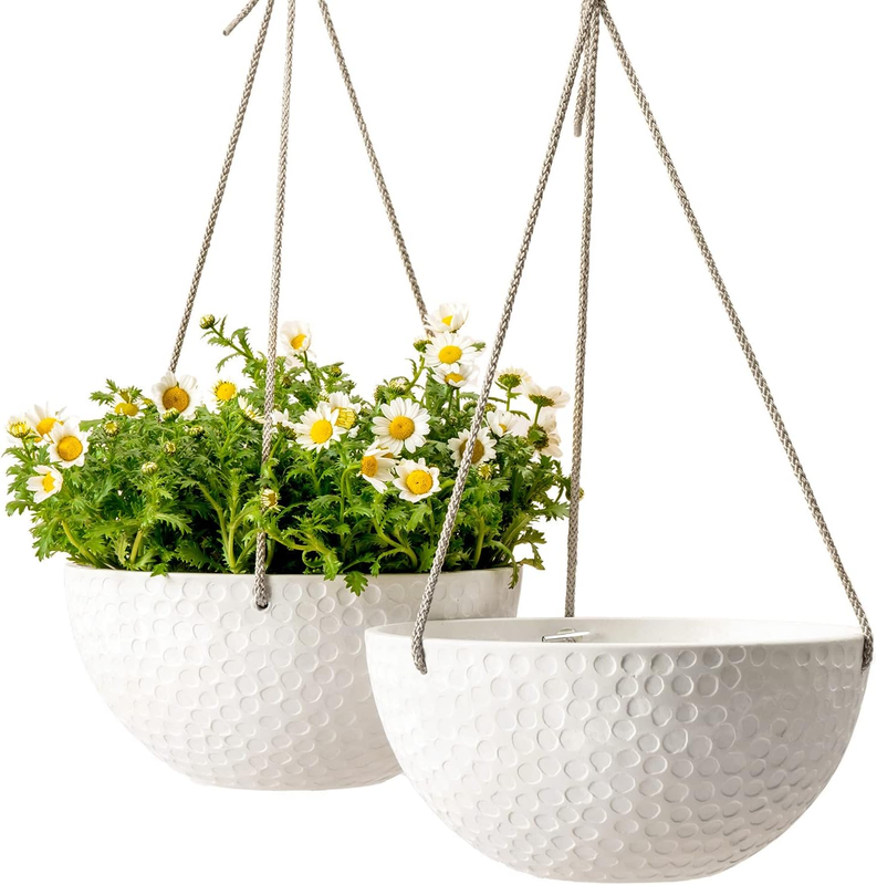 10 Inch Hanging Planters for Indoor Plants, Outdoor Garden Pla...
