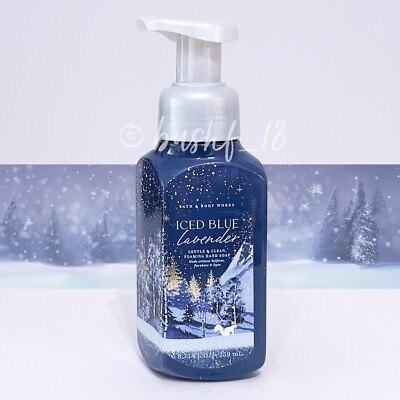 Bath & Body Works ICED BLUE LAVENDER Gentle Foaming Hand Soap 8.75 fl oz NEW