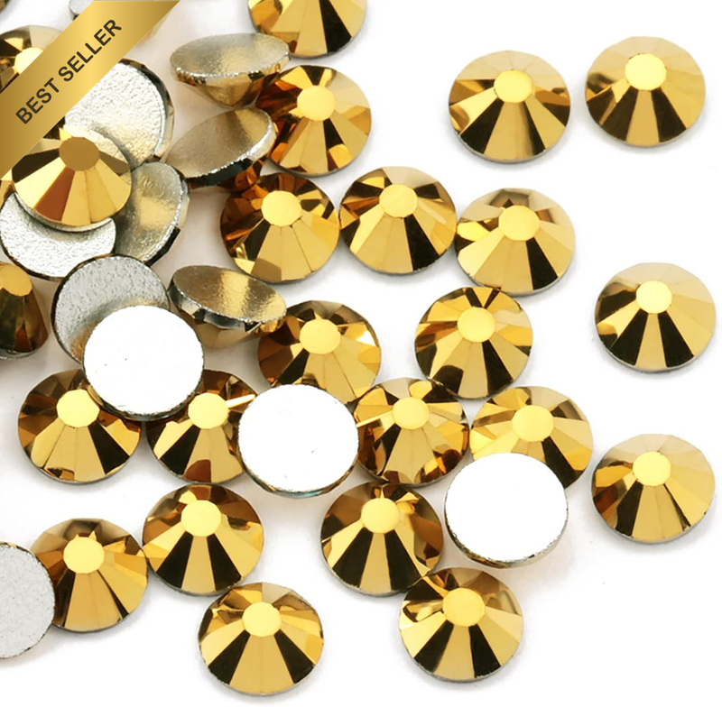 SS30 Hotfix Crystal Rhinestones, 6.5MM Hot Fix Crystals for Crafts Clothes, Flat