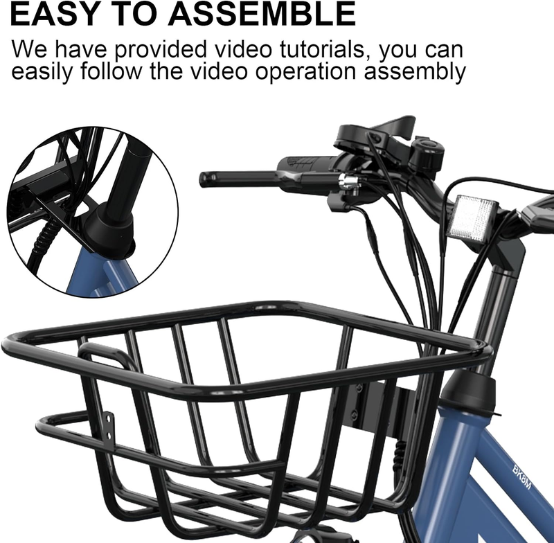 Bike Basket Front,Bike Basket, Strong and Durable, Men'S and Women'S Bicycle Bas
