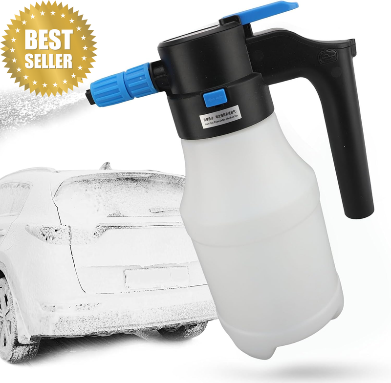 1.5L Electric Car Foam Sprayer, Battery Powered, Handheld, Plastic, USB Portable