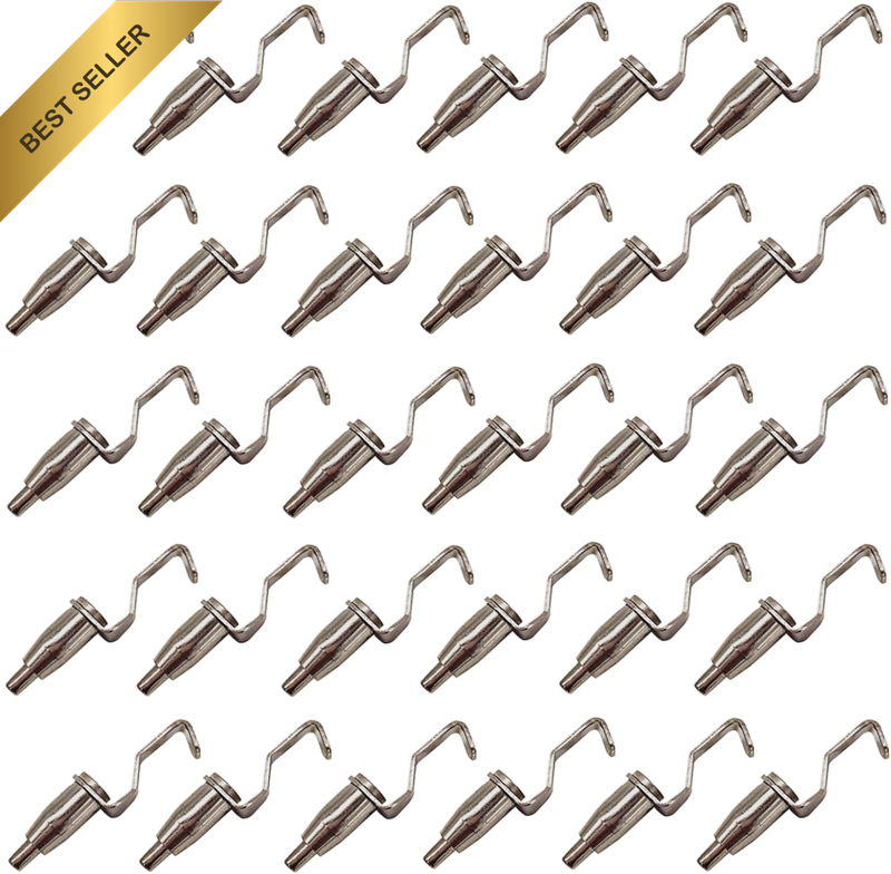 18 Pcs Adjustable Metal Art Gallery Display Wire Rope Hanger Hooks Picture Rail