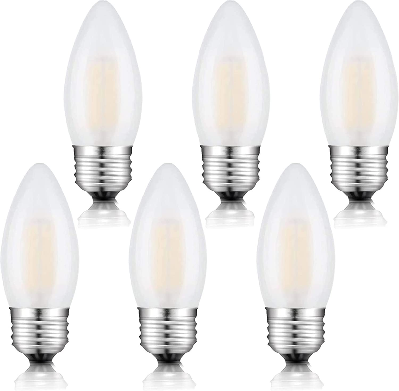 Frosted Chandelier Light Bulbs 25watt Equivalent 2700