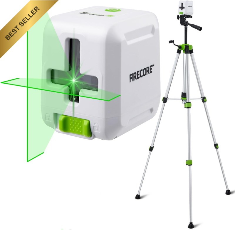 Self Leveling Green Cross Line Laser Level with Tripod for Indoor Projects