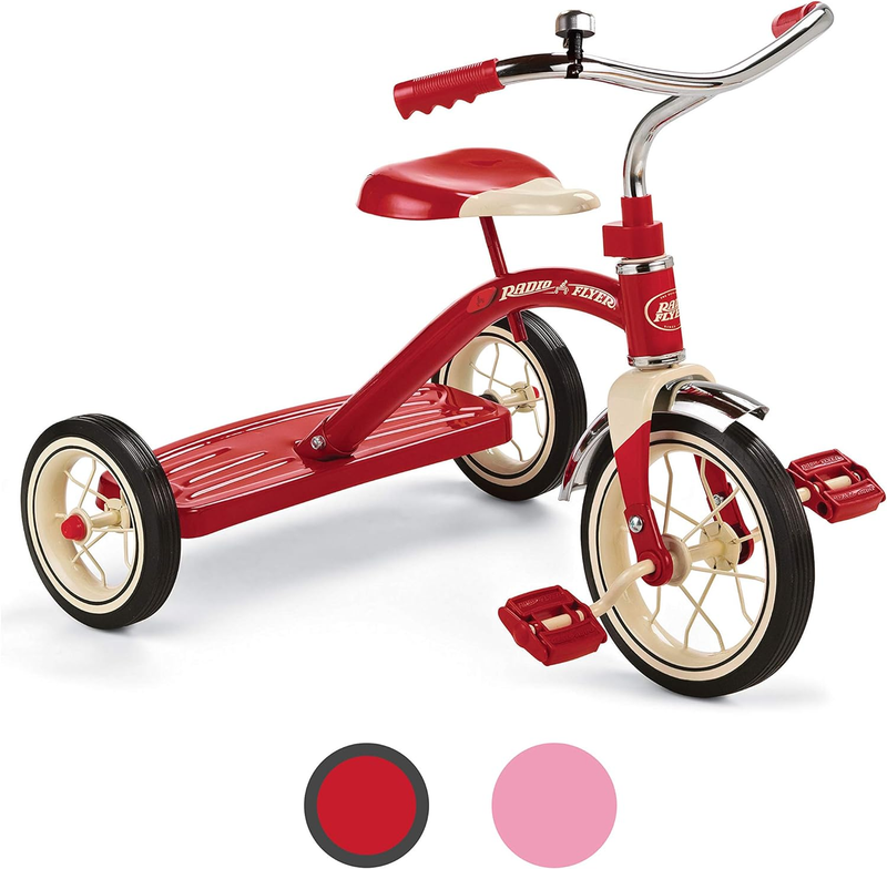 Classic Red 10" Tricycle for Toddlers Ages 2-4 Toddler Bike