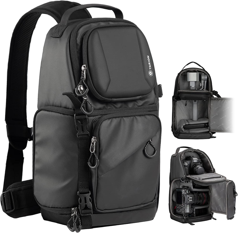 Camera Sling Bag DSLR Sling Backpack for Men Women Photographers with Waterproof