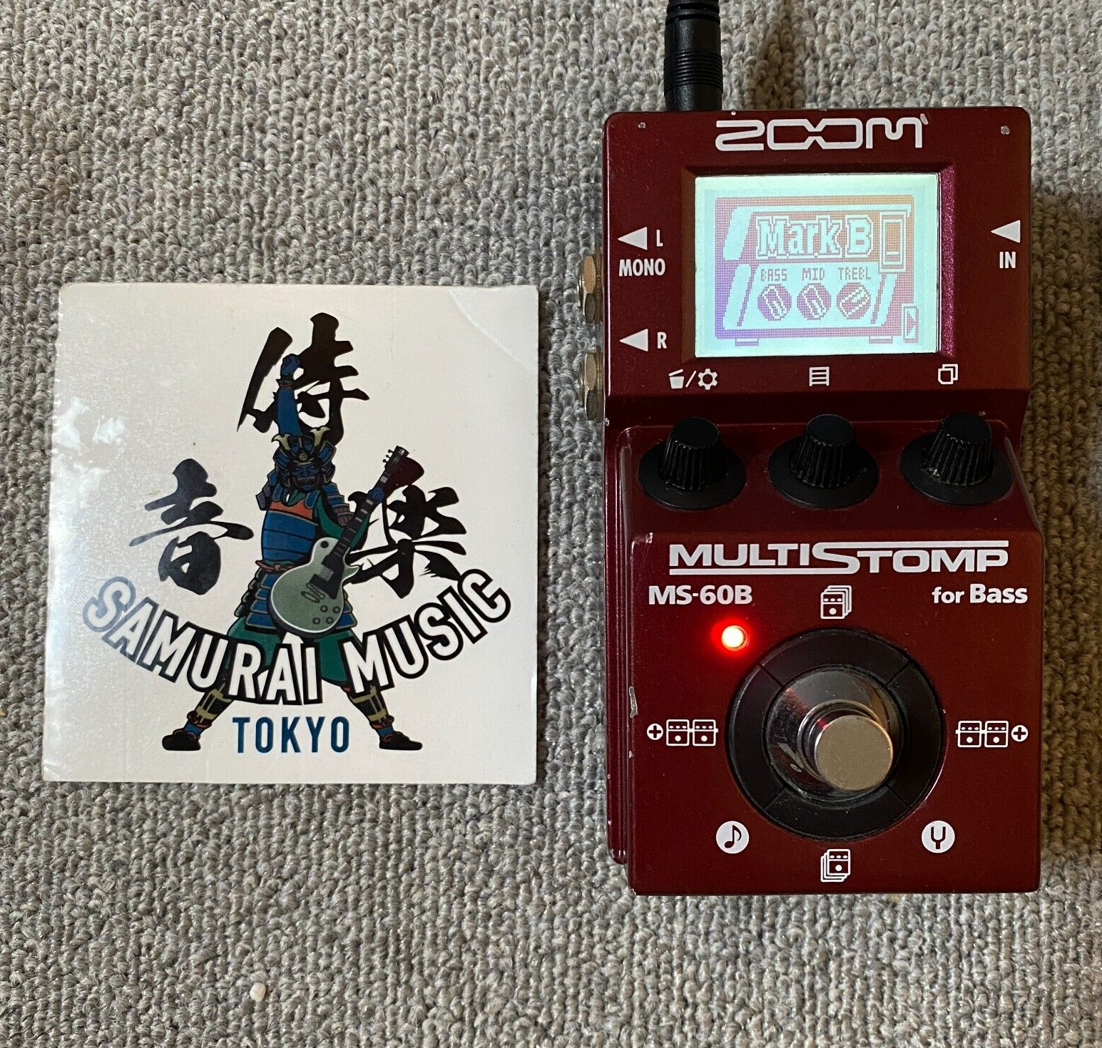 ZOOM MS-60B Multi Stomp Bass Pedal 58 Bass Effects & Amp