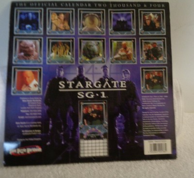 Stargate SG-1 2002 2004 Official Calendar Pre-owned