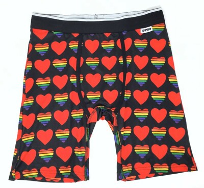 Wear Your Life by PSD Rainbow Hearts 2020 Men's Boxer Brief Sizes Small - 2XL