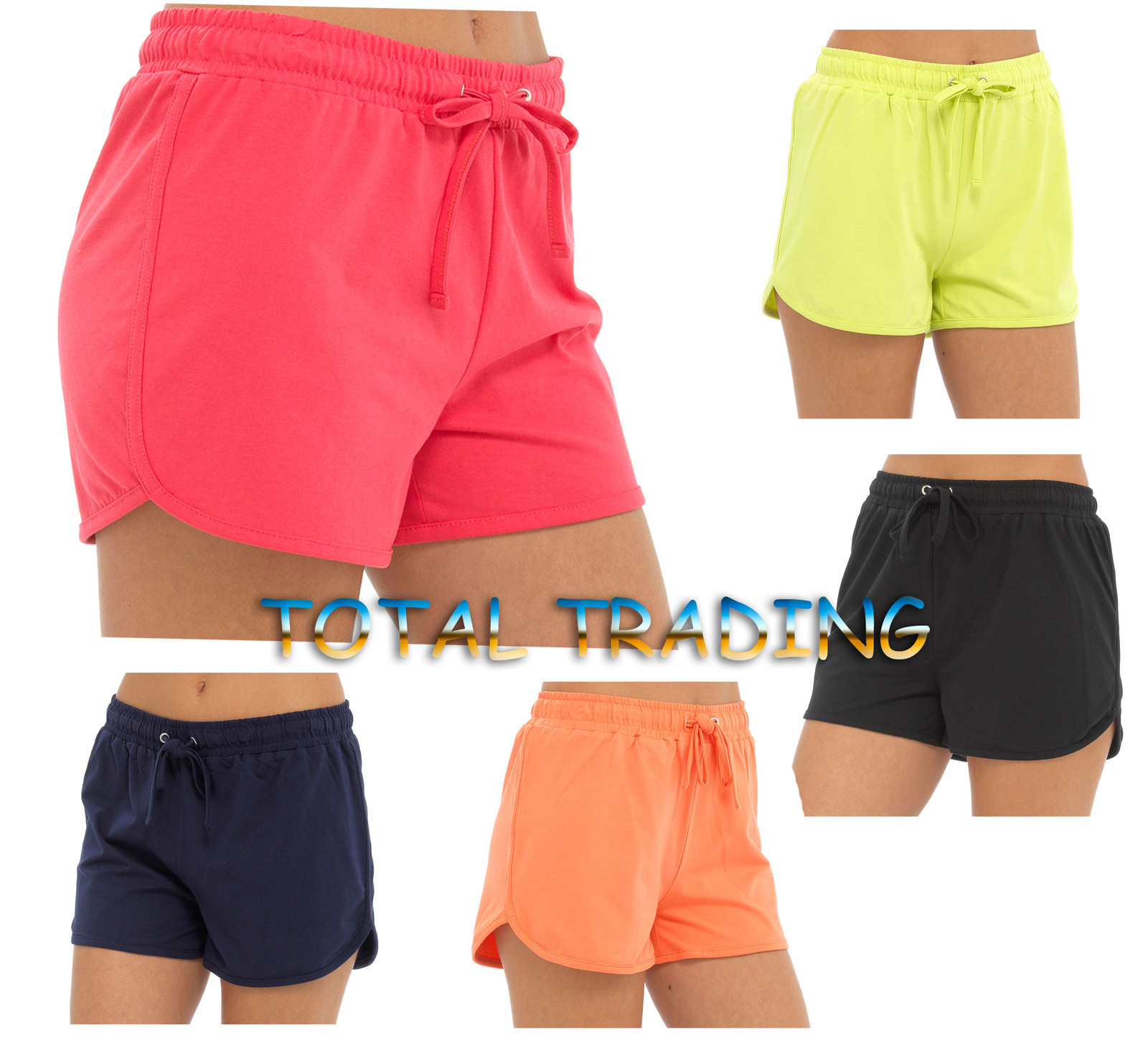 Womens Summer Holiday Shorts Ladies Jersey cotton Hotpants beach hot