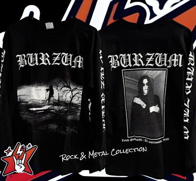 Black Metal 1Burzum11  T- Shirt Size L New Long Sleeve Bathory Emperor Mayhem 2