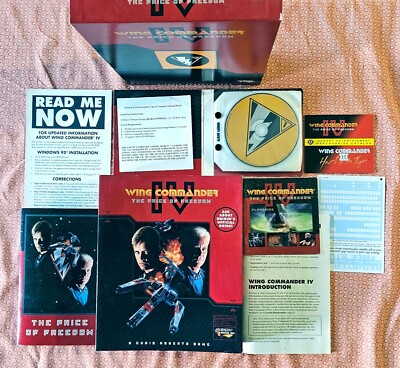 Wing Commander IV The Price of Freedom PC MSDOS CD ROM 1996 Chris Roberts Games