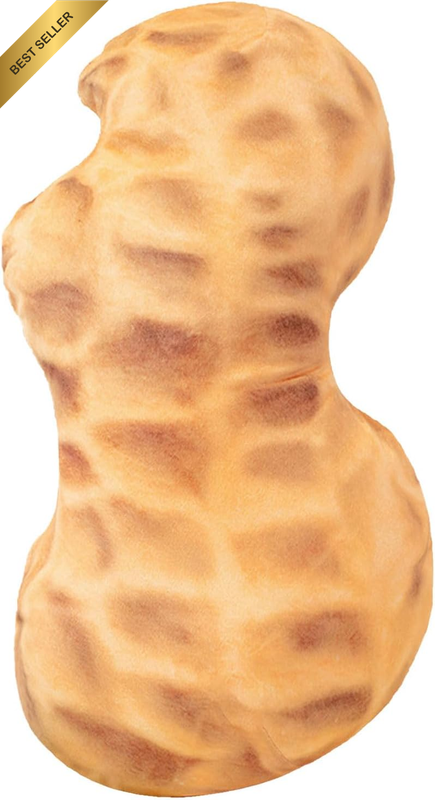 17.7" Peanut Plush Toy, Stuffed Throw Plushie Pillow for Adults