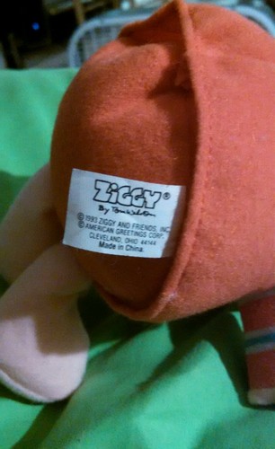 Vintage American Greetings TOP POP ZIGGY Plush  1993  Fathers Day Dad