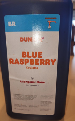 Dunkin Donuts Blue Raspberry Coolatta Syrup with pump