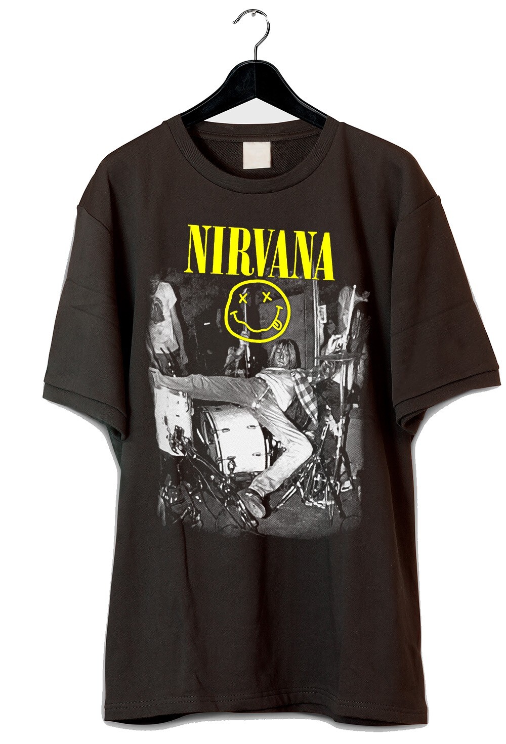Nirvana Kurt Cobain DTF Halftone printed T-Shirt | eBay