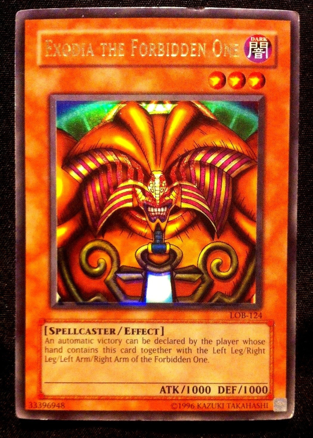 Exodia 5 Card Set w/ lob-124 + 1st Edition Ultra Rare Holo Foil - Yugioh Cards