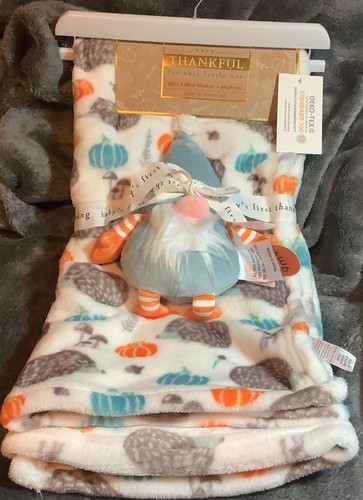 & Gnome Plush Toy 30x40, Pumpkins Hedgehogs Soft
