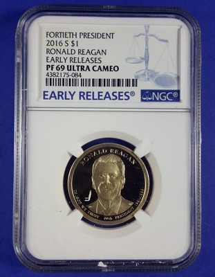 2016 S PRESIDENTIAL DOLLAR 3 COIN SET NGC PF69 EARLY RELEASES WITH BLUE LABEL