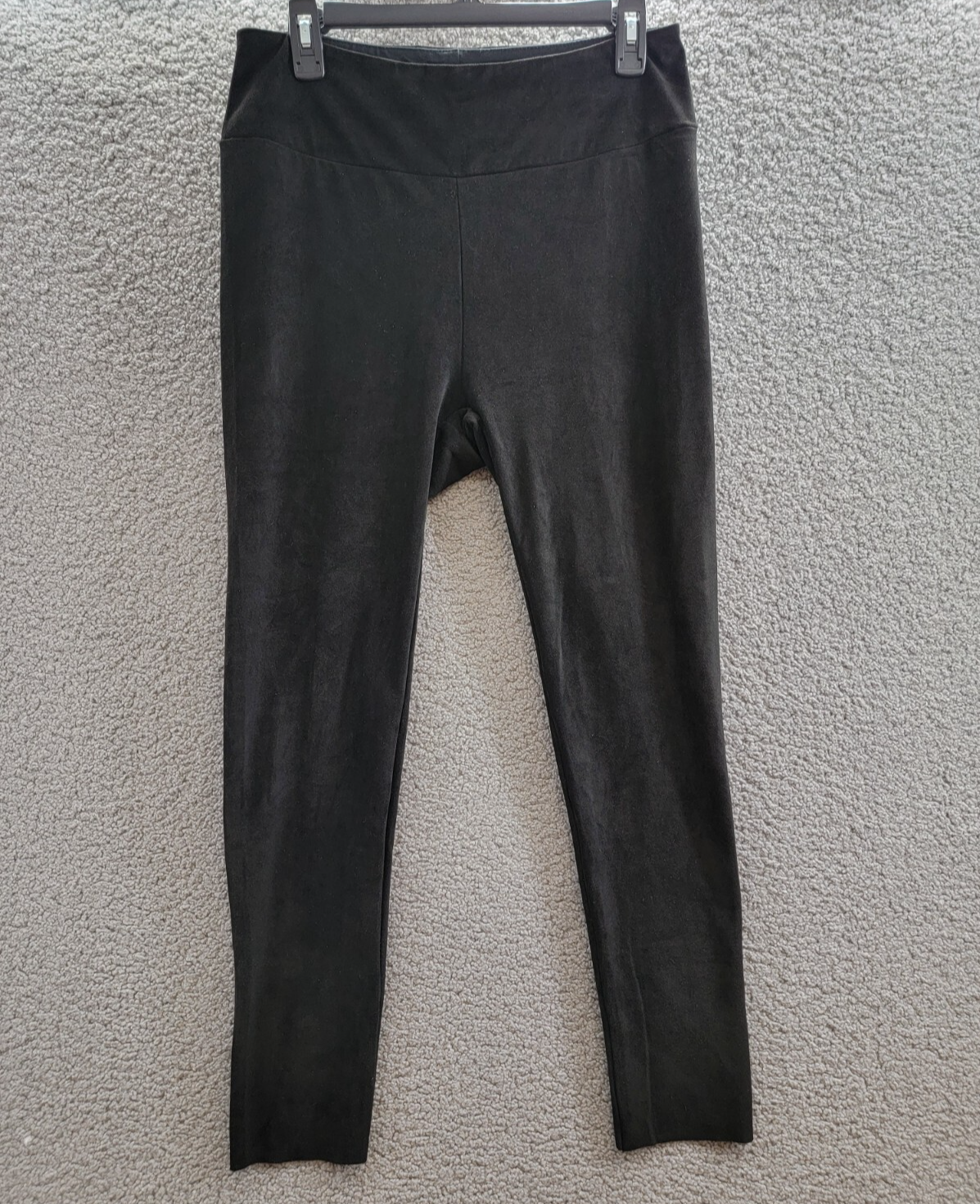 Splendid Faux Suede Leggings Women's Large Black Pull-On Style - Picture 2 of 17