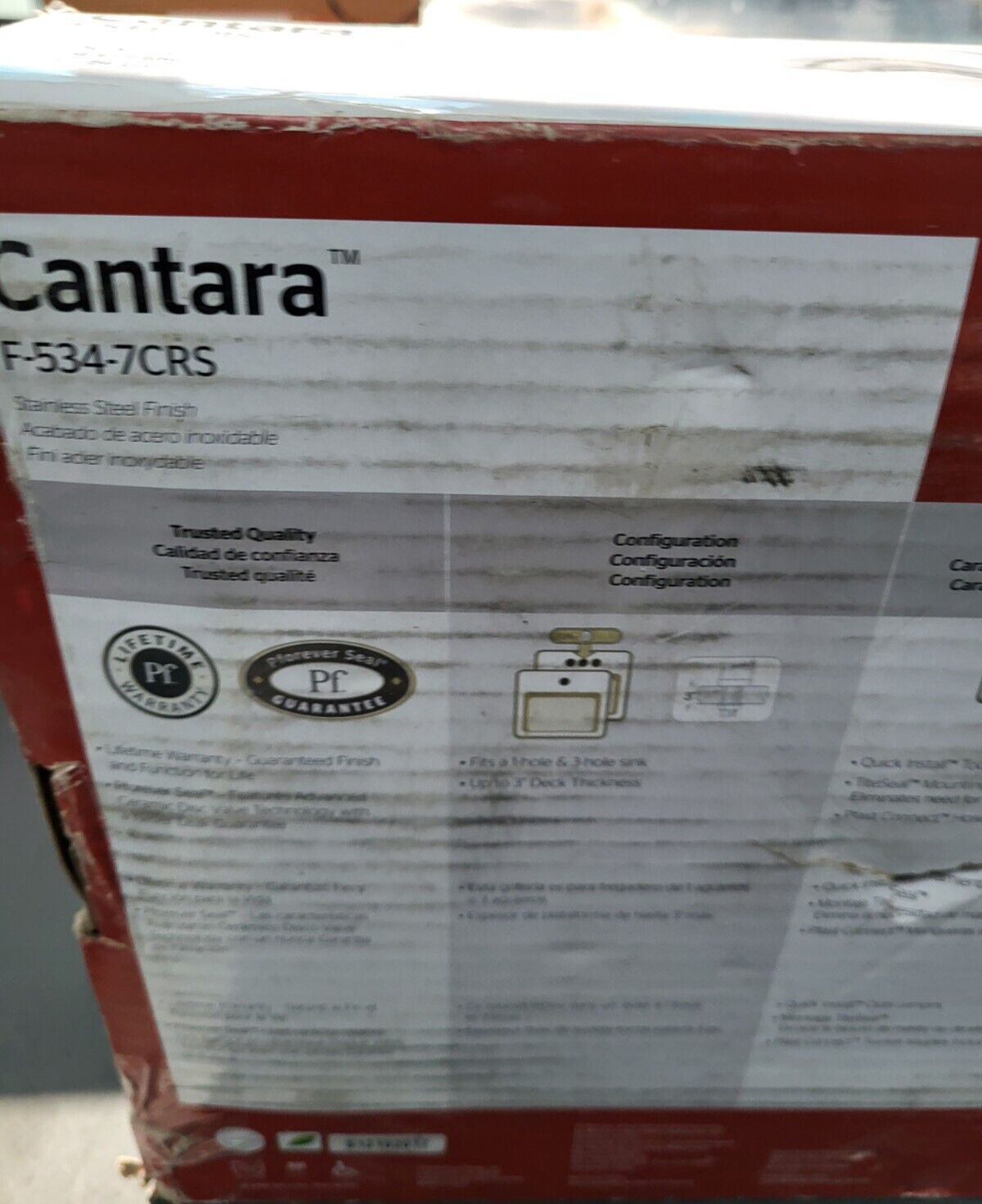 Pfister F-534-7CRS Price Cantara Single-Handle Pull-Out Sprayer Kitchen Faucet