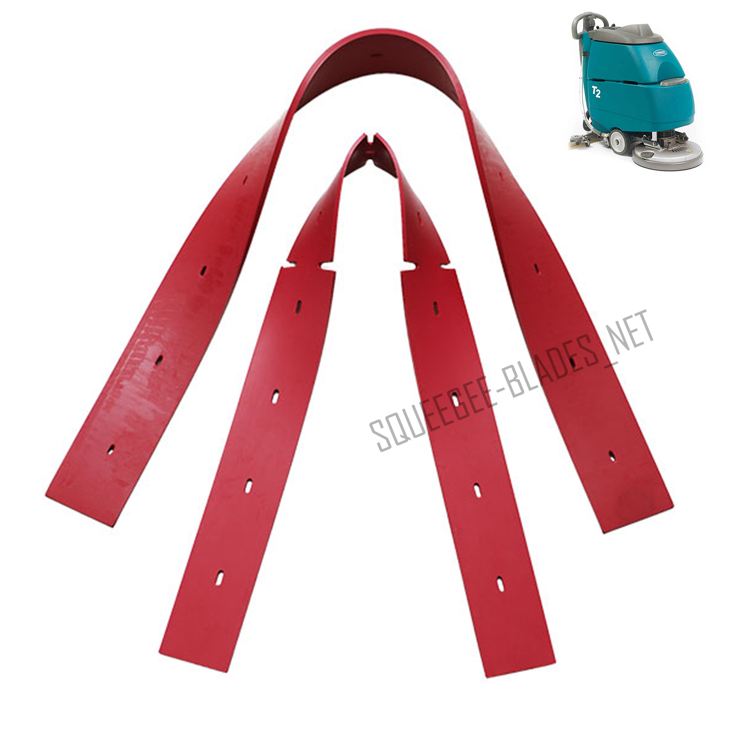 Squeegee blade set for Tennant T2 FREE WORLDWIDE SHIPPING! eBay