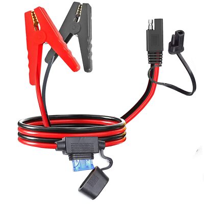 10AWG Battery Alligator ClipsSAE Quick Release Adapter to Alligator Clips wit...