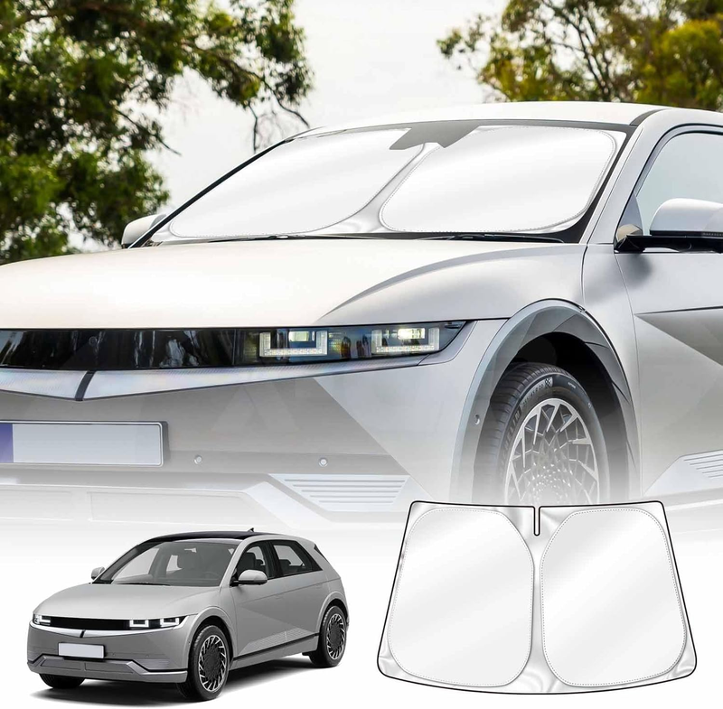 Windscreen Sun Shade for Hyundai IONIQ 5 2021-Onwards Blocks UV Rays Foldable Cu