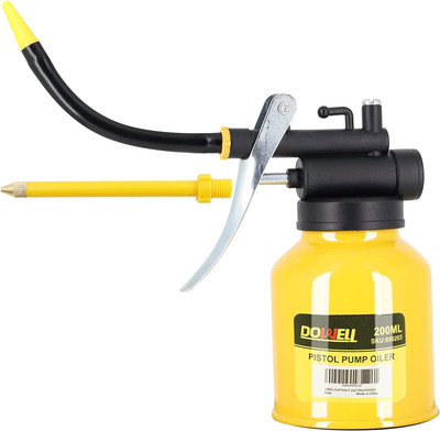 Ã  Pump Oiler Metal Oil Can Lubrication Oil GunStright Flexible Spout200ml
