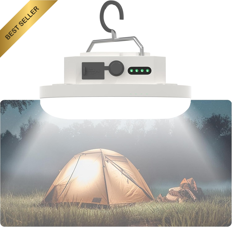 10000Mah Rechargeable Hanging Tent Lighting, Portable 30W 4000LM LED Camping Lan