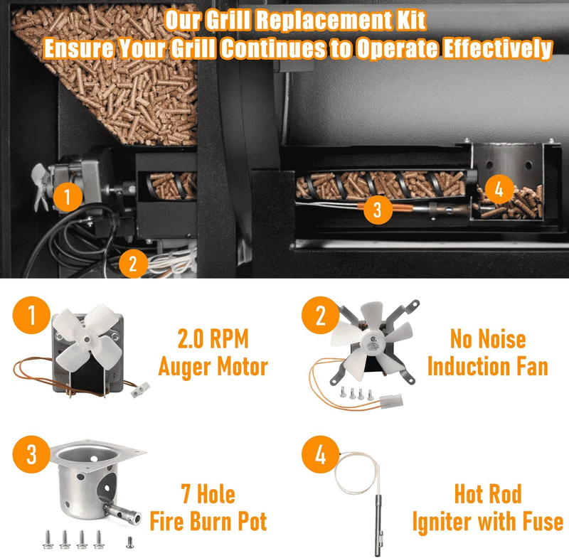 BBQ Grill Replacement Parts for Pit Boss and Traeger Pellet Grill Smoker