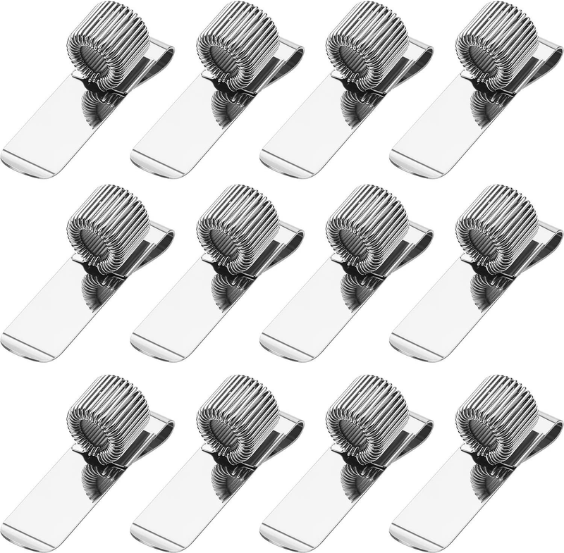 12 Pieces Pen Clipboard Holder Pen Clipboard Holder Manganese Steel Pen Clip Org