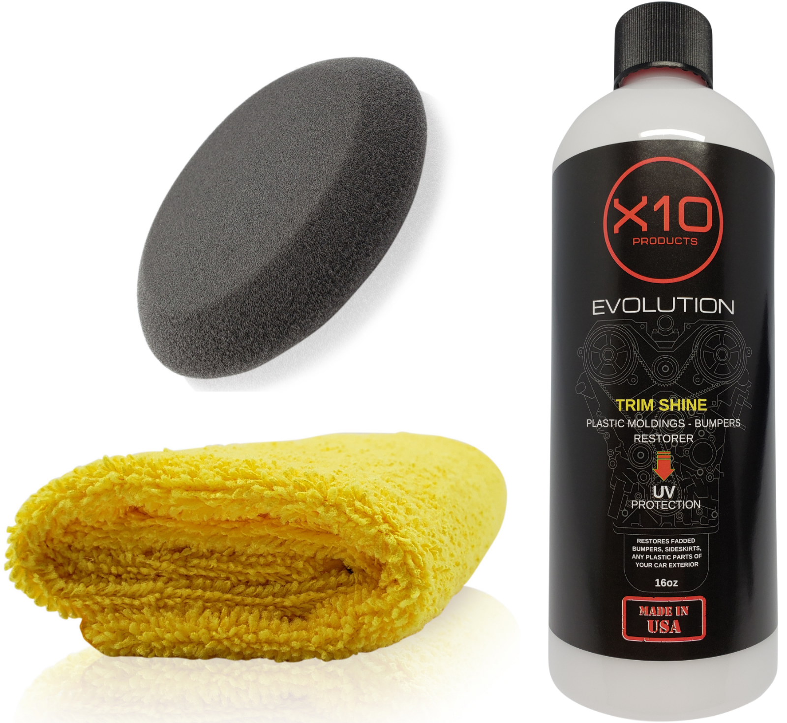 Car Trim Shine Exterior Black Plastic Bumper Mouldings