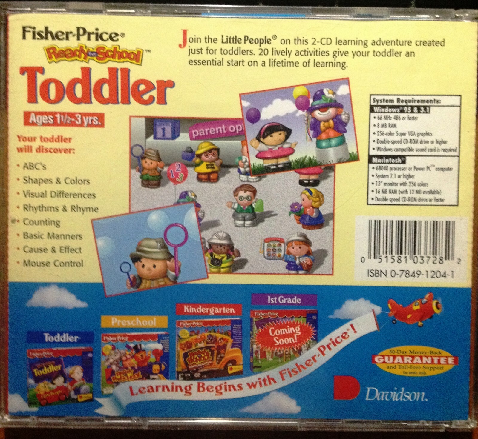 Ready for School - Toddler (Used) Ages 1 1/2 to 3