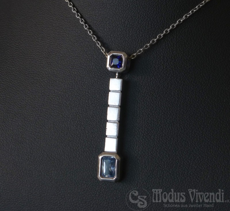 AnhÃ¤Nger Viventy Bernd Berger Schmuck 925 Silber Blautopas Gleiter Blauer Stein