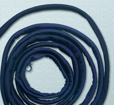 Navy Blue Spandex spaghetti strap 1/4'' wide, assot lengths- for Swimwear, Sewing